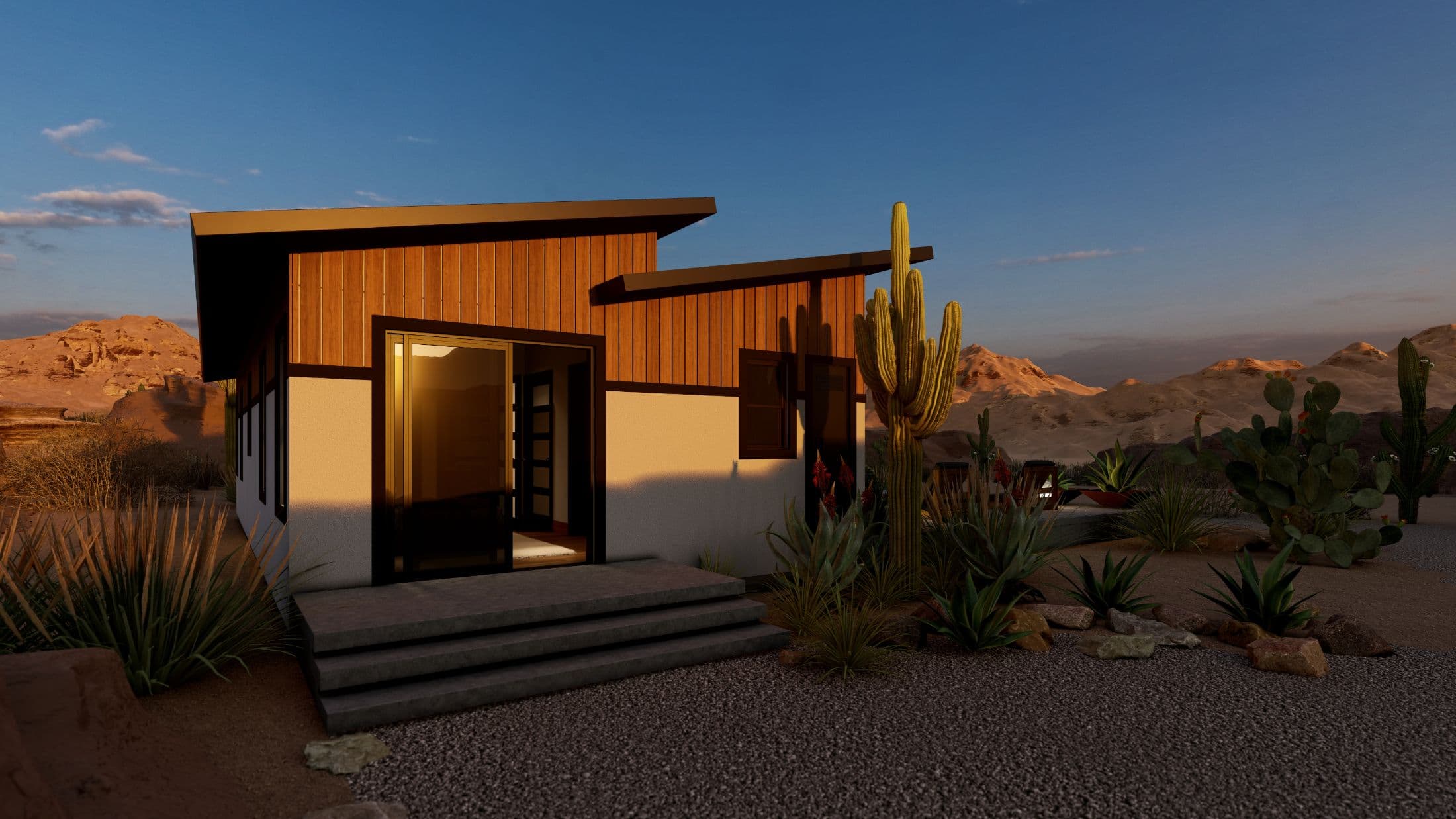 Model 25 exterior home features